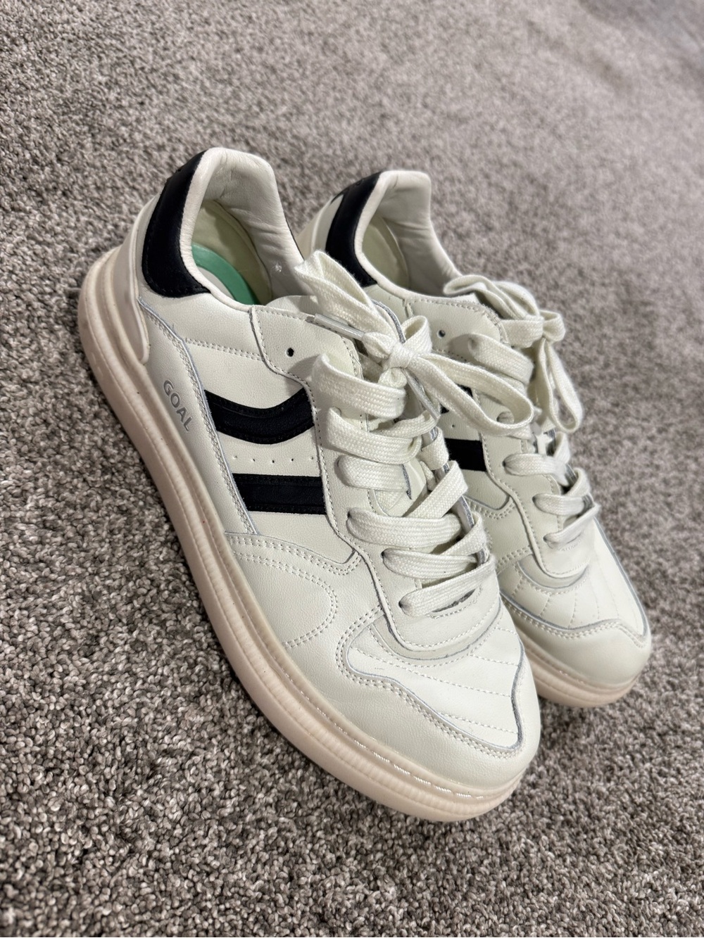 Coolway White and Black Athletic Sneakers